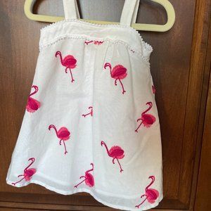 Janie & Jack Flamingo Dress 12-18mo